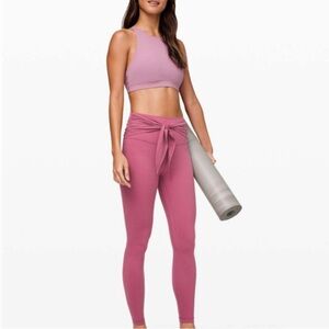 NWT Lululemon Align Pant 28" *Wrap Waist in Moss Rose, size 4